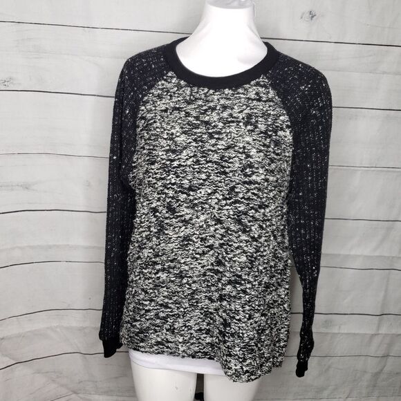 Lou & Grey marled mixed media top medium - Picture 1 of 8